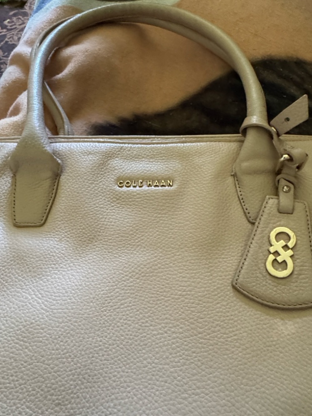 Cole Haan Pebbled Leather Tote - Taupe